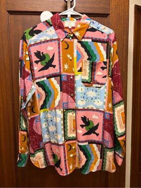 Sézane x Pangea Silk Blouse - Size 36